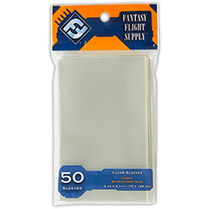 Fantasy Flight Games : Clear Tarot Sized Card Sleeves 70x120mm - (50ct)