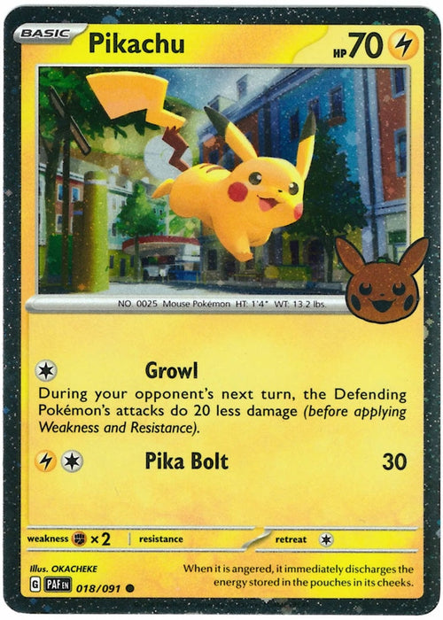 Pikachu : TRICK OR TRADE 2024 (Holo) - 018/091