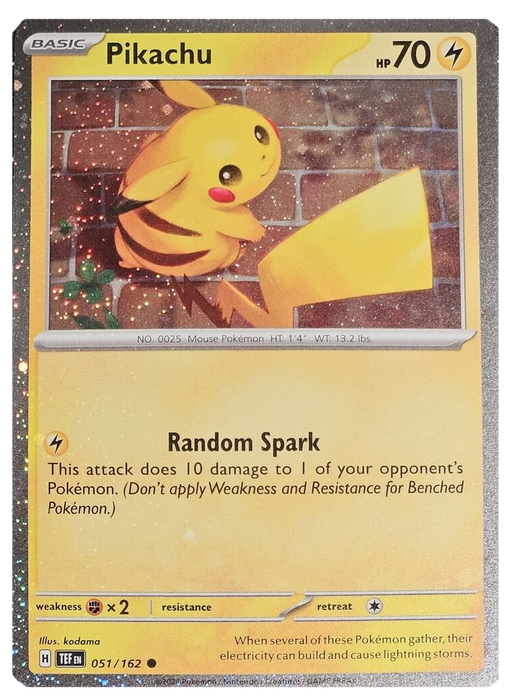 Pikachu : ALTERNATE PROMO (Holo) - 051/162