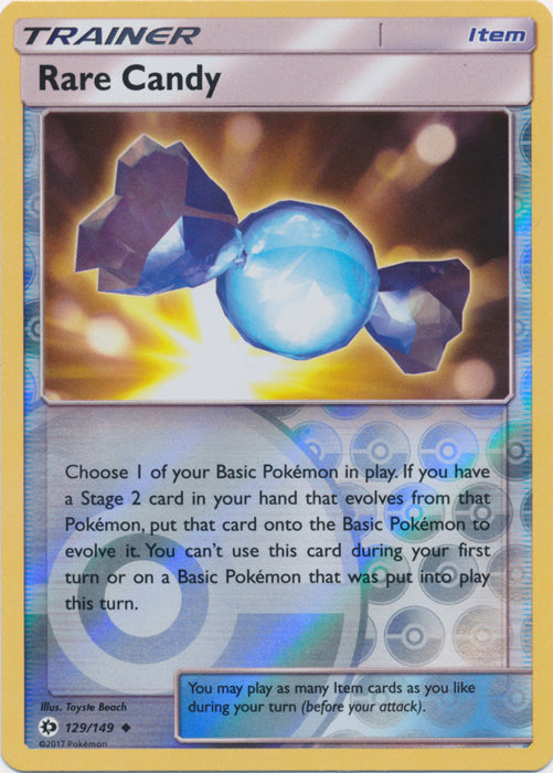 Rare Candy : SUN & MOON BASE (Reverse holo) - 129/149