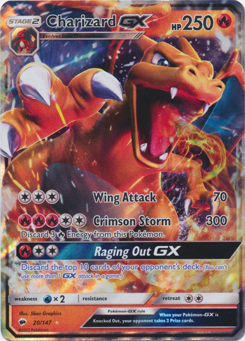 Charizard GX: BURNING SHADOWS - 20/147