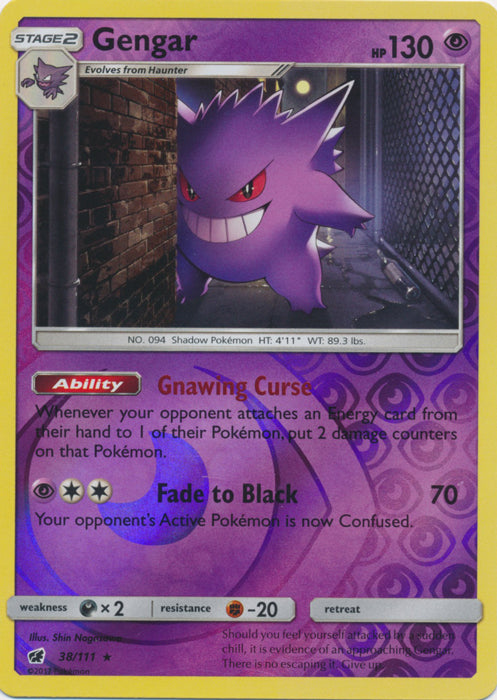 Gengar : CRIMSON INVASION (Reverse holo) - 38/111