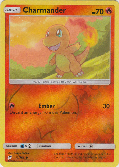 Charmander : TEAM UP (Reverse holo) - 12/181