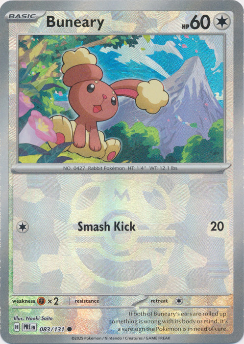 Buneary : PRISMATIC EVOLUTIONS (Masterball Reverse holo) - 083/131