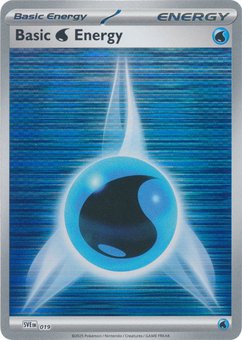 Water Energy : BLACK BOLT & WHITE FLARE (Holo) - 019