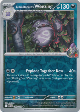 Team Rocket's Weezing : DESTINED RIVALS (Reverse holo) - 126/182