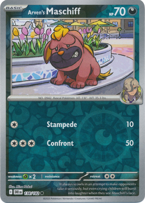 Arven's Maschiff : DESTINED RIVALS (Reverse holo) - 138/182