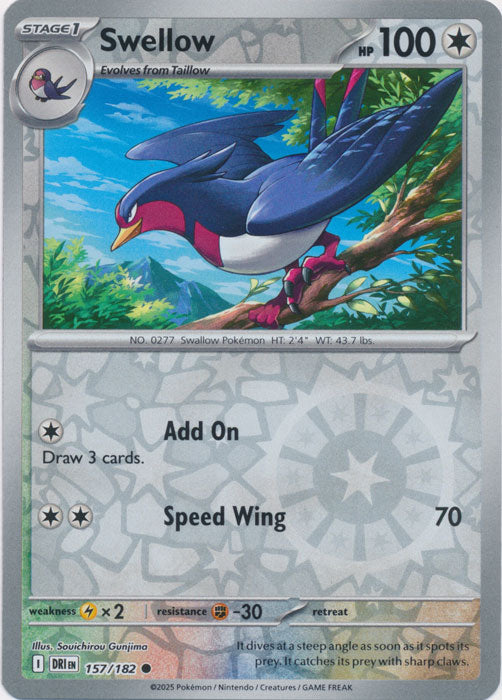 Swellow : DESTINED RIVALS (Reverse holo) - 157/182
