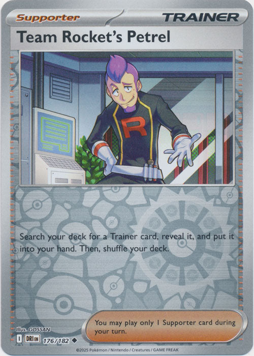 Team Rocket's Petrel : DESTINED RIVALS (Reverse holo) - 176/182