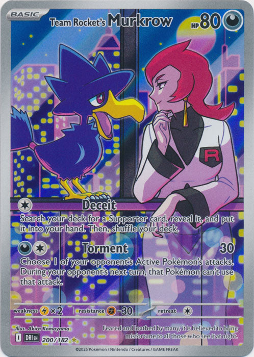 Team Rocket's Murkrow : DESTINED RIVALS - 200/182