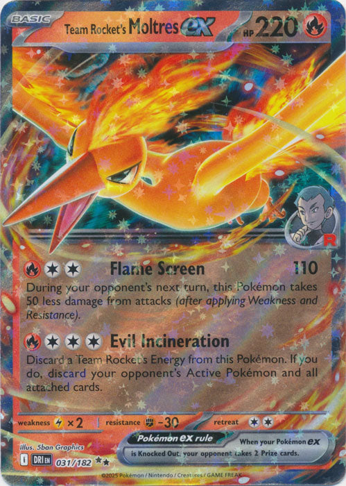 Team Rocket's Moltres ex : DESTINED RIVALS - 031/182