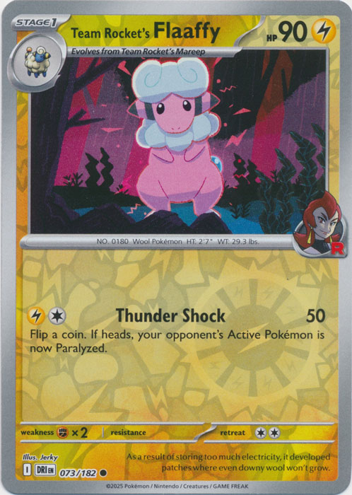 Team Rocket's Flaaffy : DESTINED RIVALS (Reverse holo) - 073/182