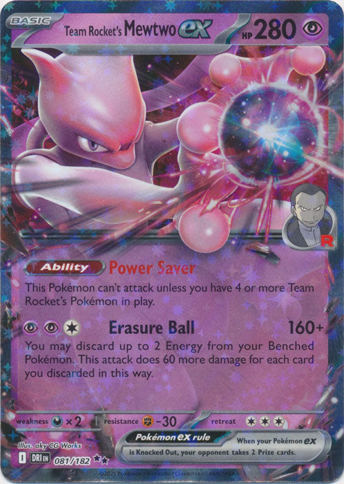 Team Rocket's Mewtwo ex : DESTINED RIVALS - 081/182