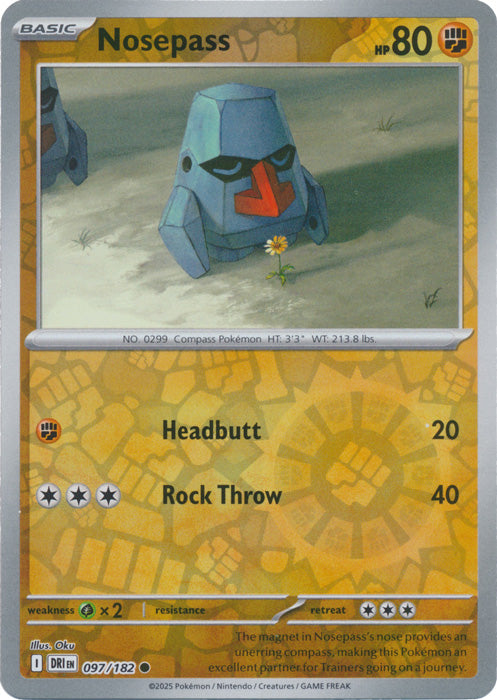 Nosepass : DESTINED RIVALS (Reverse holo) - 097/182