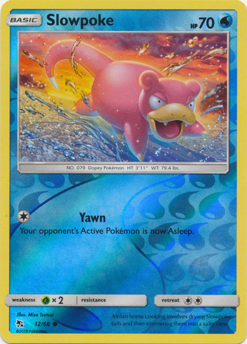 Slowpoke : HIDDEN FATES (Reverse holo) - 12/68