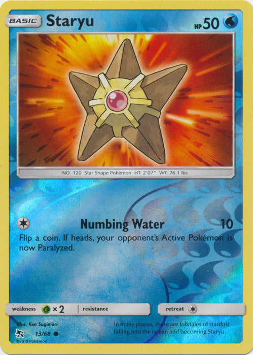 Staryu : HIDDEN FATES (Reverse holo) - 13/68
