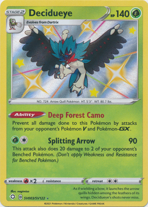 Decidueye : SHINING FATES - SV003/SV122