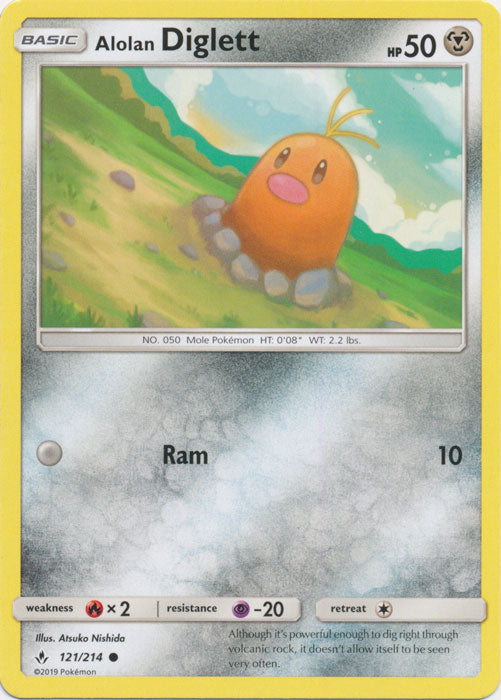 Alolan Diglett : UNBROKEN BONDS - 121/214