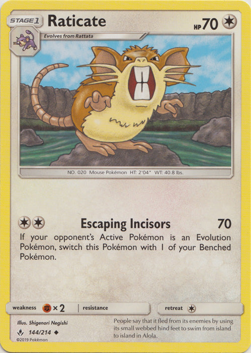 Raticate : UNBROKEN BONDS - 144/214