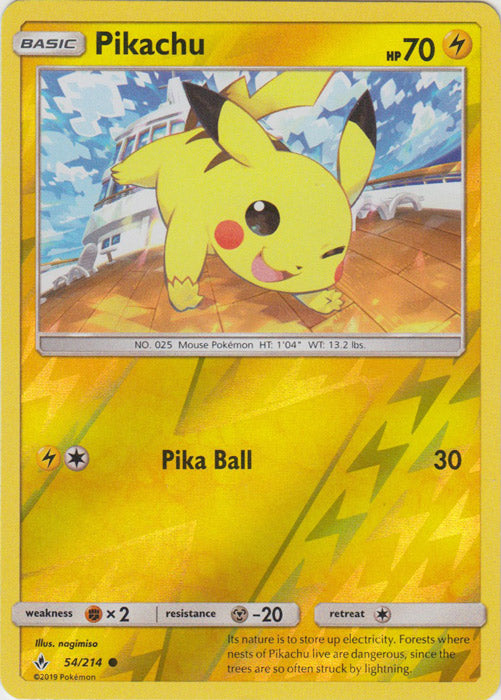 Pikachu : UNBROKEN BONDS (Reverse holo) - 54/214