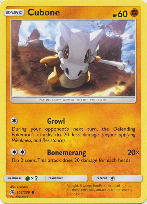 Cubone : UNIFIED MINDS - 105/236