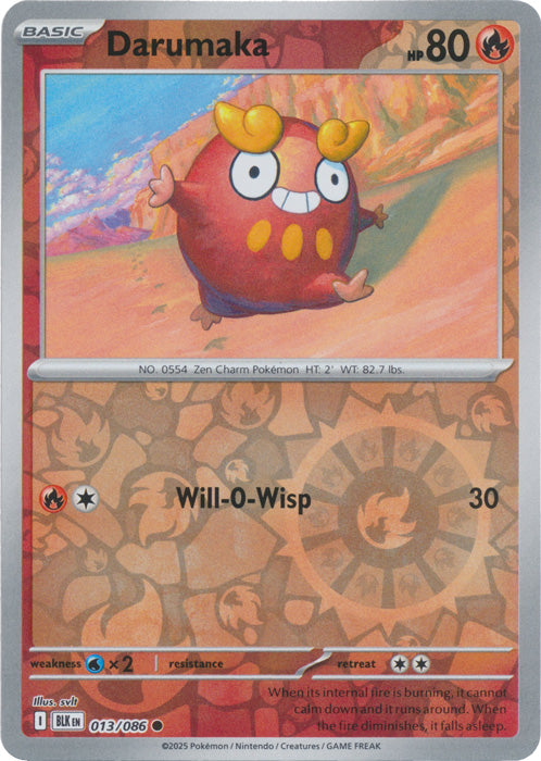 Darumaka : BLACK BOLT (Reverse holo) - 013/086