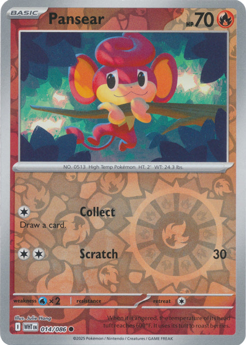 Pansear : WHITE FLARE (Reverse holo) - 014/086
