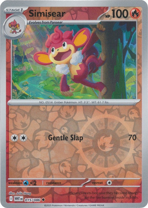 Simisear : WHITE FLARE (Reverse holo) - 015/086