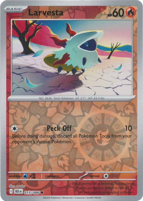 Larvesta : BLACK BOLT (Reverse holo) - 015/086