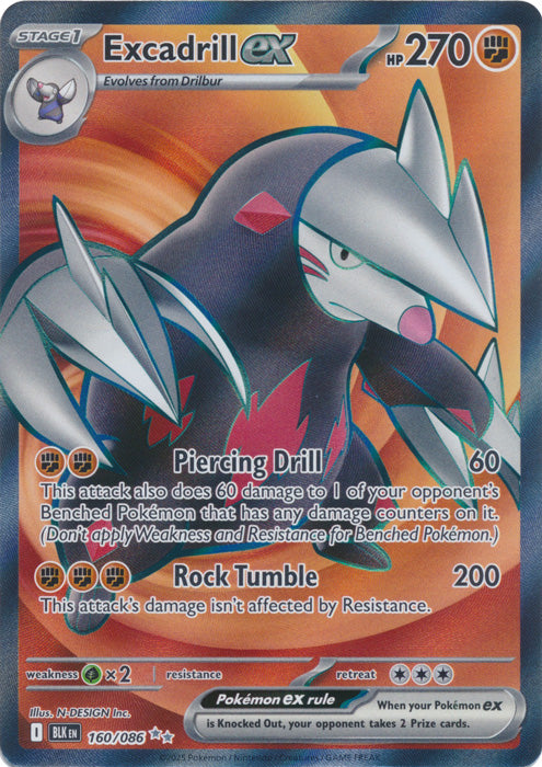 Excadrill ex : BLACK BOLT - 160/086