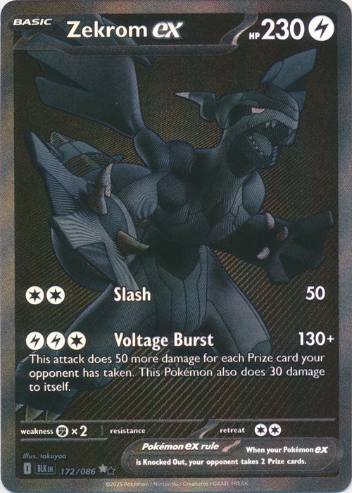 Zekrom ex : BLACK BOLT - 172/086