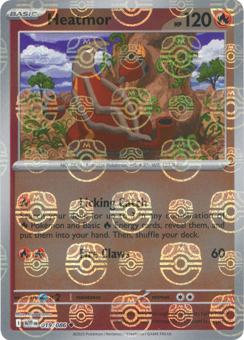 Heatmor : WHITE FLARE (Masterball Reverse holo) - 019/086