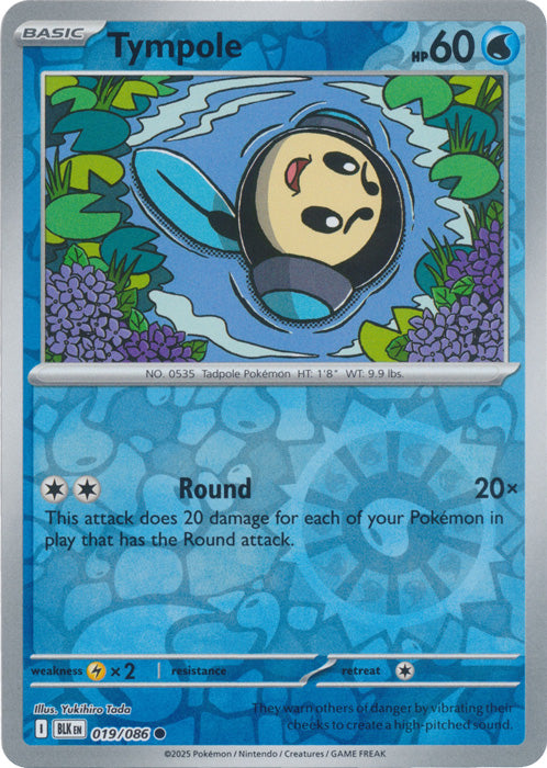 Tympole : BLACK BOLT (Reverse holo) - 019/086