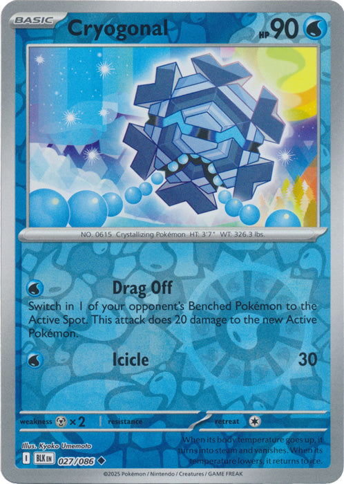 Cryogonal : BLACK BOLT (Reverse holo) - 027/086