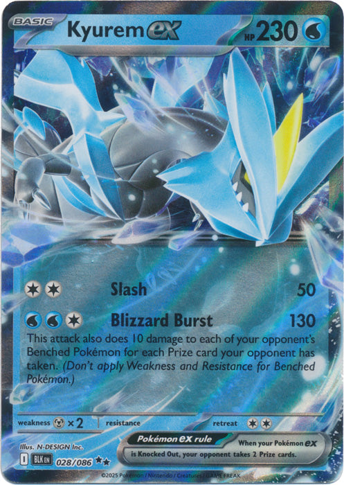 Kyurem ex : BLACK BOLT - 028/086