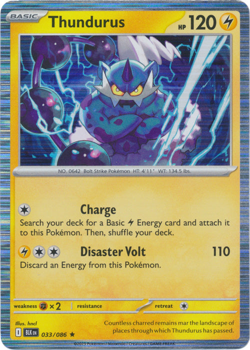 Thundurus : BLACK BOLT (Holo) - 033/086
