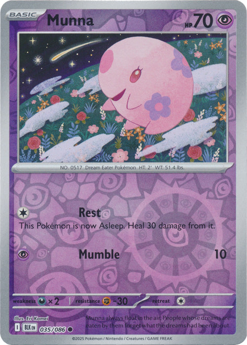 Munna : BLACK BOLT (Reverse holo) - 035/086