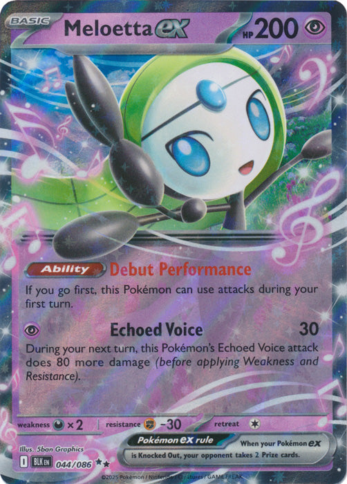Meloetta ex : BLACK BOLT - 044/086