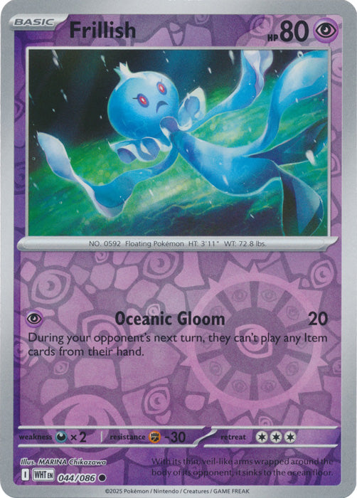 Frillish : WHITE FLARE (Reverse holo) - 044/086
