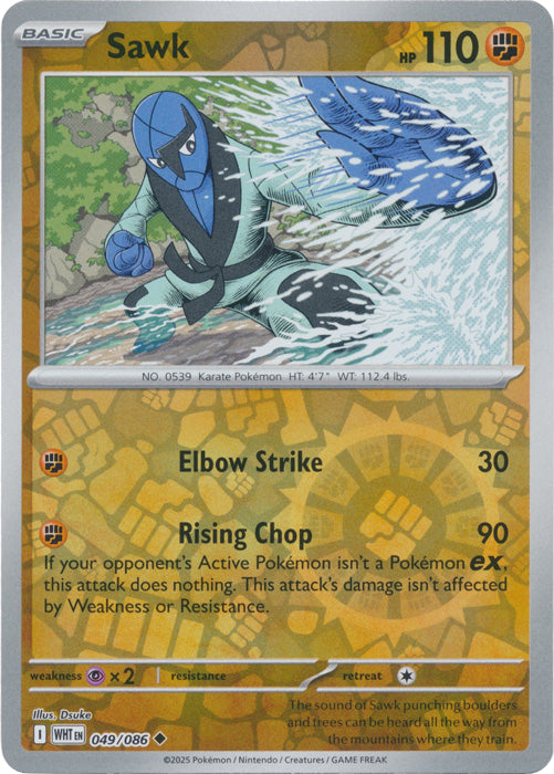Sawk : WHITE FLARE (Reverse holo) - 049/086
