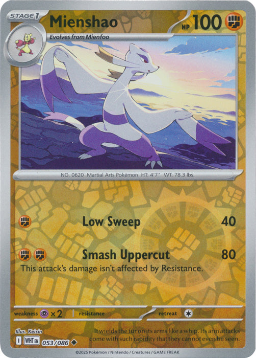 Mienshao : WHITE FLARE (Reverse holo) - 053/086