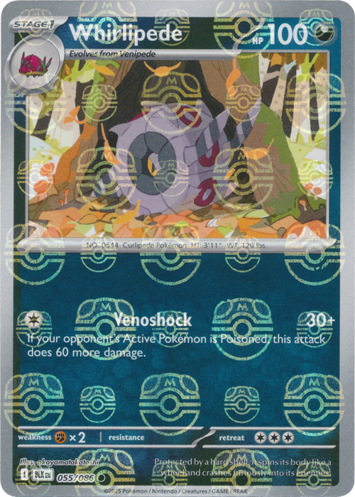 Whirlipede : BLACK BOLT (Masterball Reverse holo) - 055/086