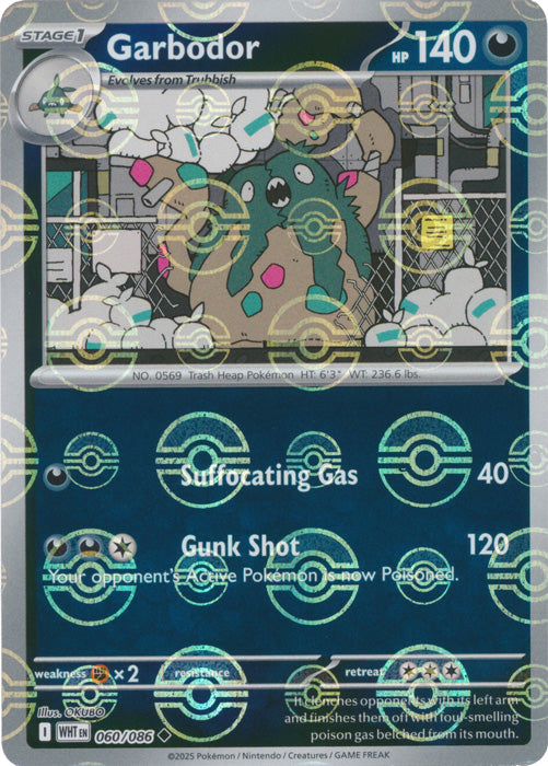 Garbodor : WHITE FLARE (Pokeball Reverse holo) - 060/086