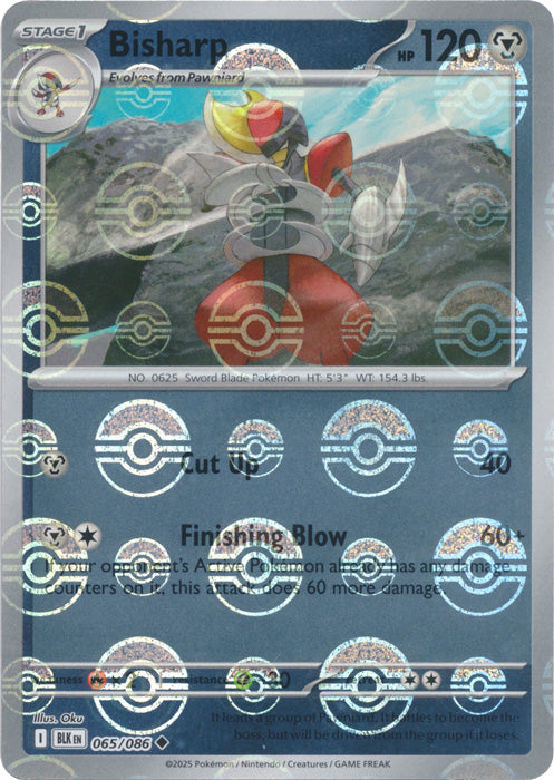 Bisharp : BLACK BOLT (Pokeball Reverse holo) - 065/086