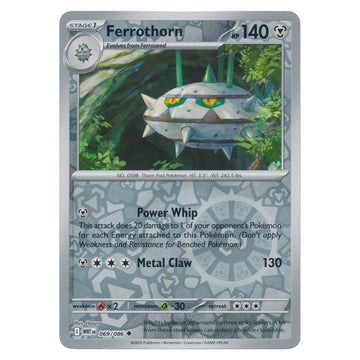 Ferrothorn : WHITE FLARE (Reverse holo) - 069/086