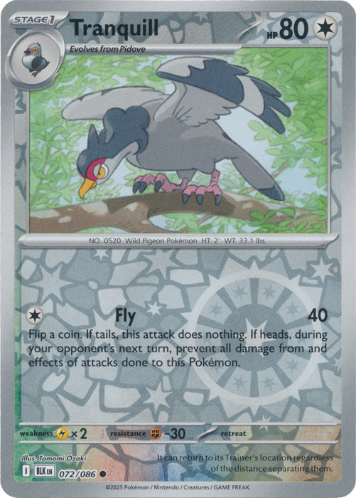 Tranquill : BLACK BOLT (Reverse holo) - 072/086