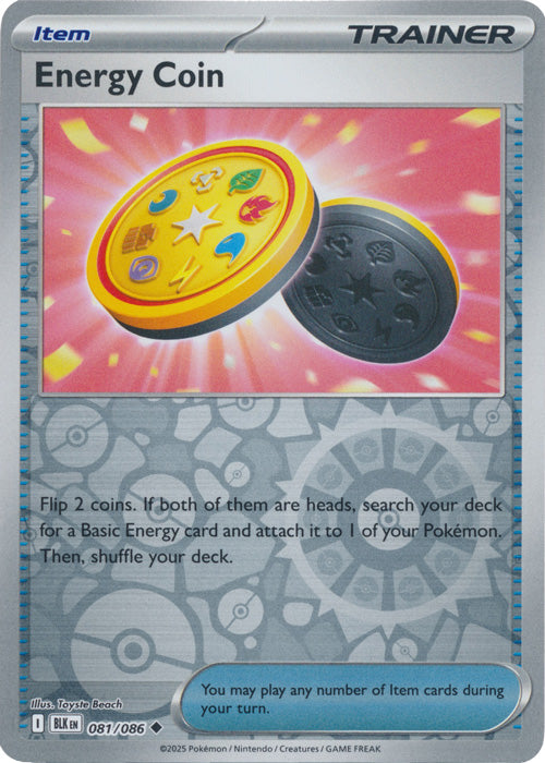 Energy Coin : BLACK BOLT (Reverse holo) - 081/086