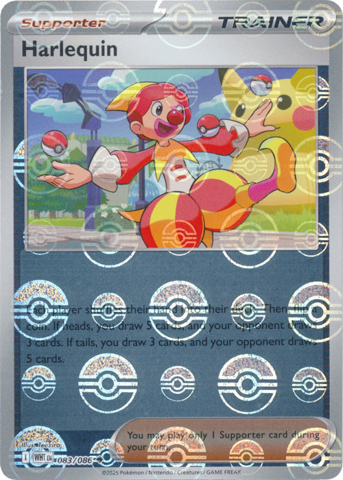 Harlequin : WHITE FLARE (Pokeball Reverse holo) - 083/086