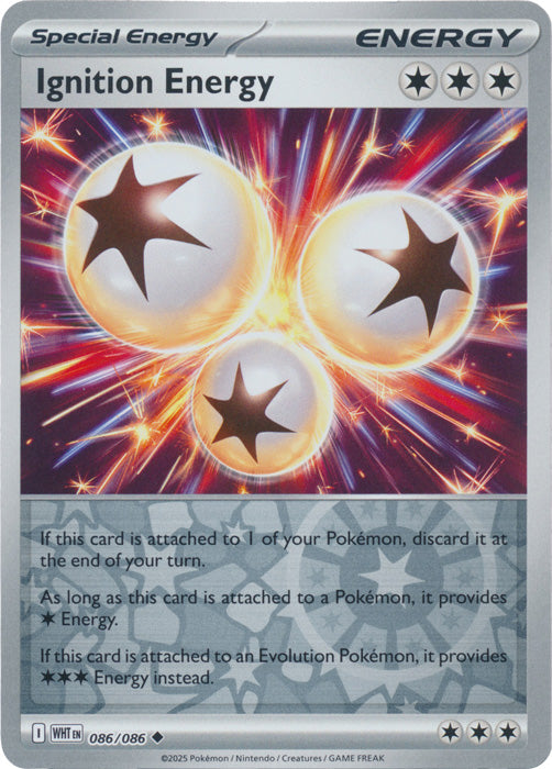 Ignition Energy : WHITE FLARE (Reverse holo) - 086/086