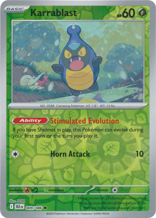 Karrablast : BLACK BOLT (Reverse holo) - 009/086